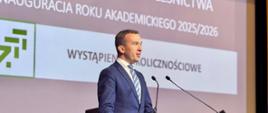 Wicewojewoda Mateusz Szauer na Inauguracji Wydziału Rolnictwa i Leśnictwa 