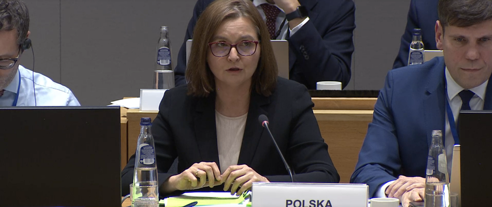 Deputy Minister Anita Sowińska at the EU Environment Council meeting
