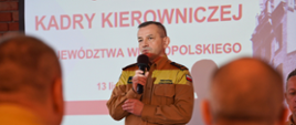 Odprawa kadry kierowniczej PSP woj. wielkopolskiego z Wielkopolskim Komendantem Wojewódzkim PSP