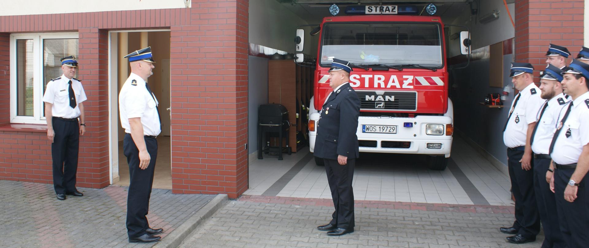 Wizytacja Z-cy Mazowieckiego Komendanta Wojewódzkiego PSP - meldunek