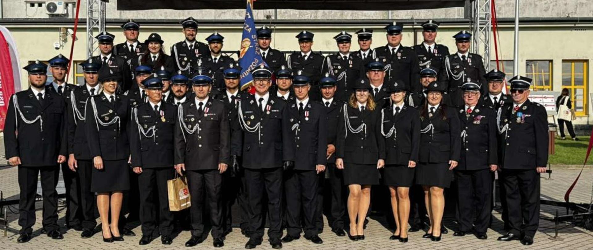 Członkowie Ochotniczej Straży Pożarnej w Kleszczewie