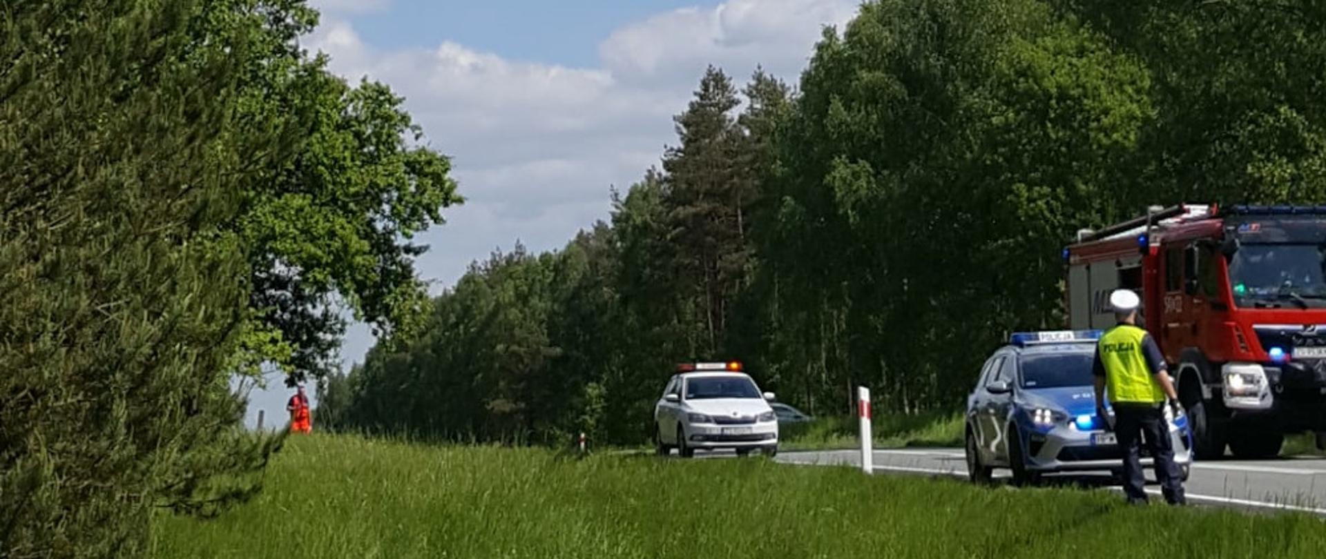 Zderzenie samochodu dostawczego z samochodem osobowym przy miejscowości Biały Dwór