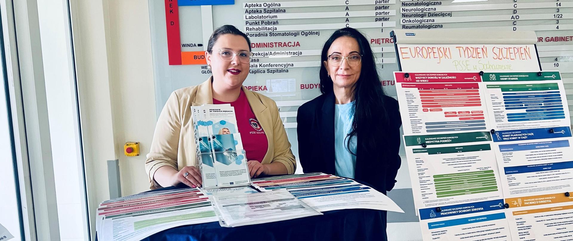 Europejski Tydzień Szczepień - stoisko informacyjno-edukacyjne w Szpitalu Powiatowym w Sochaczewie