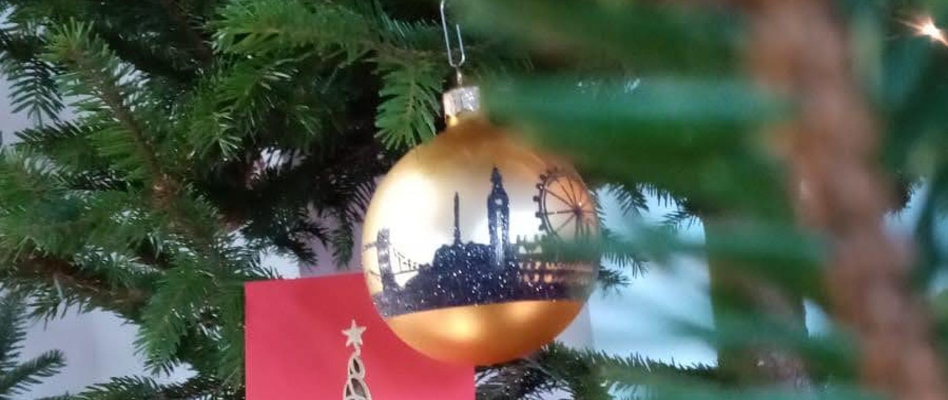 Zdjęcie przedstawia choinkę.