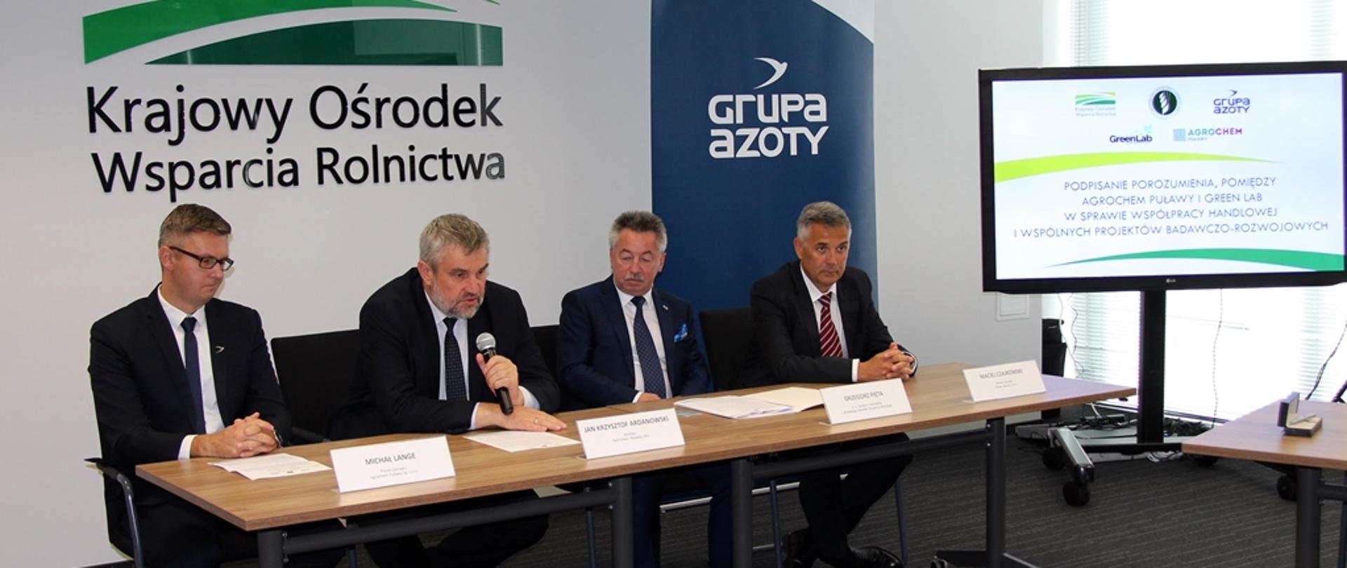 Min. J. K. Ardanowski podczas wystąpienia