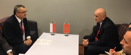 Spotkanie ministra Adamczyka z ministrem transportu i spraw morskich Czarnogóry Osmanem Nurkovićiem