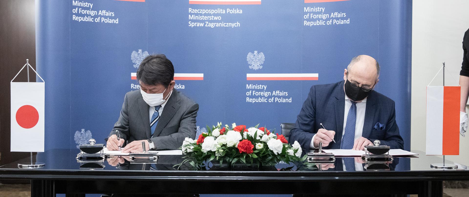 2021.05.06 Warszawa . Minister Zbigniew Rau . Wizyta minister SZ JaponiaFot. Tymon Markowski / MSZ