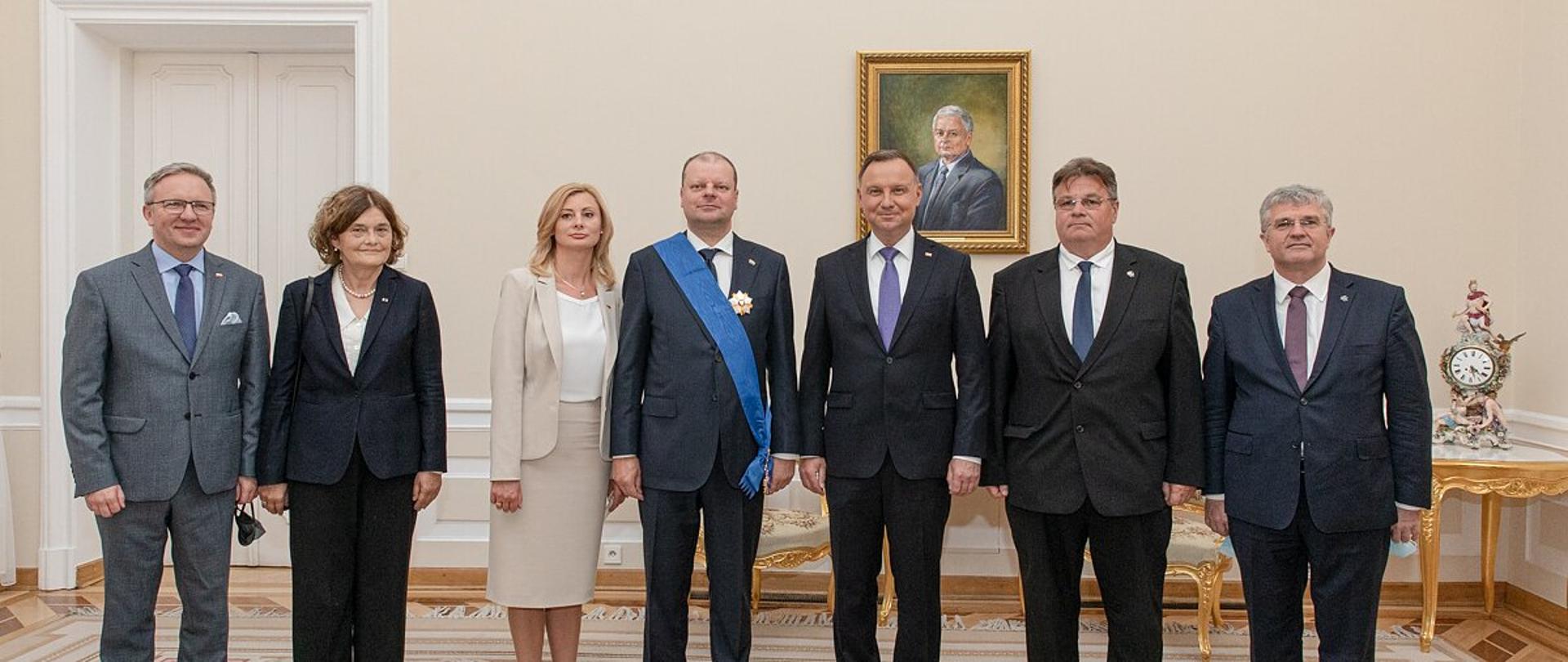 Krzyż Wielki Orderu Zasługi RP dla premiera Litwy