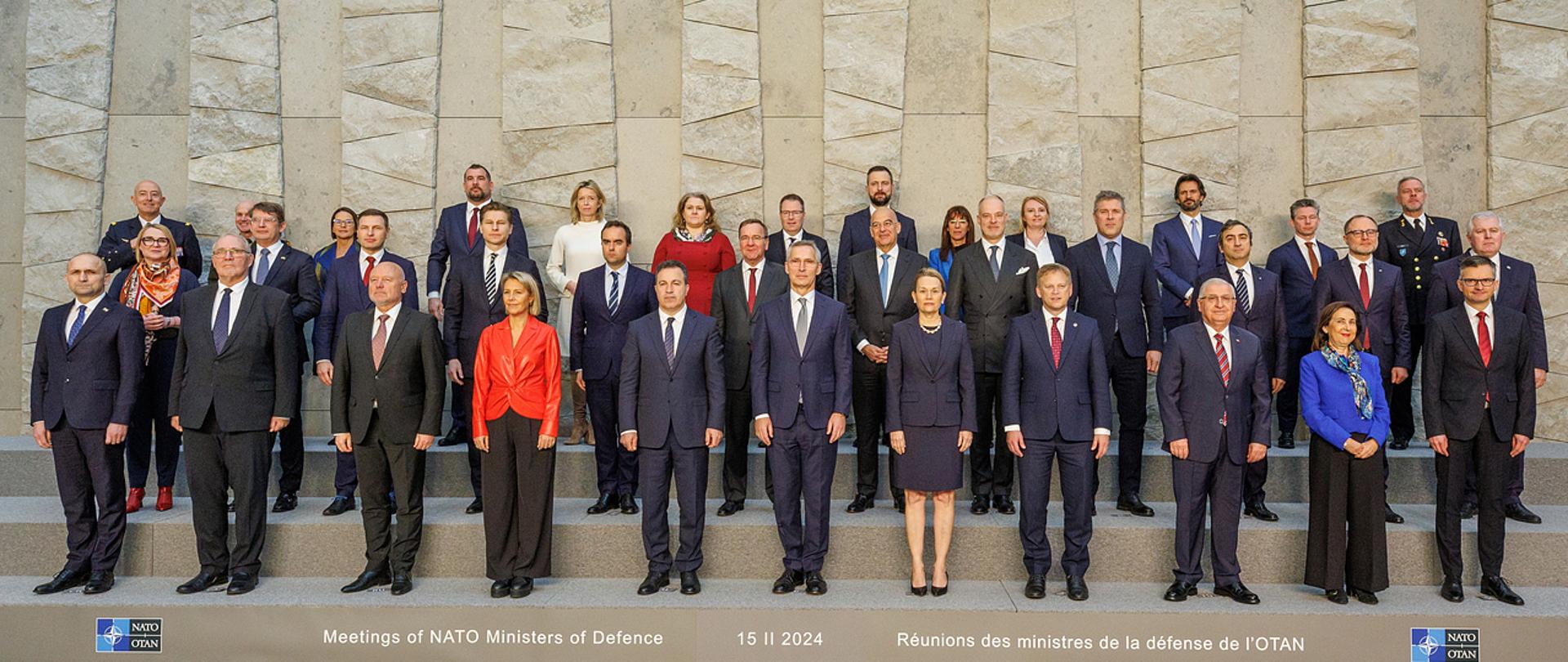 15 lutego 2024 r., Władysław Kosiniak-Kamysz, wicepremier - minister obrony narodowej uczestniczył w spotkaniu ministrów obrony państw NATO w Kwaterze Głównej Sojuszu w Brukseli. Fot. st. kpr. Wojciech Król/CO MON