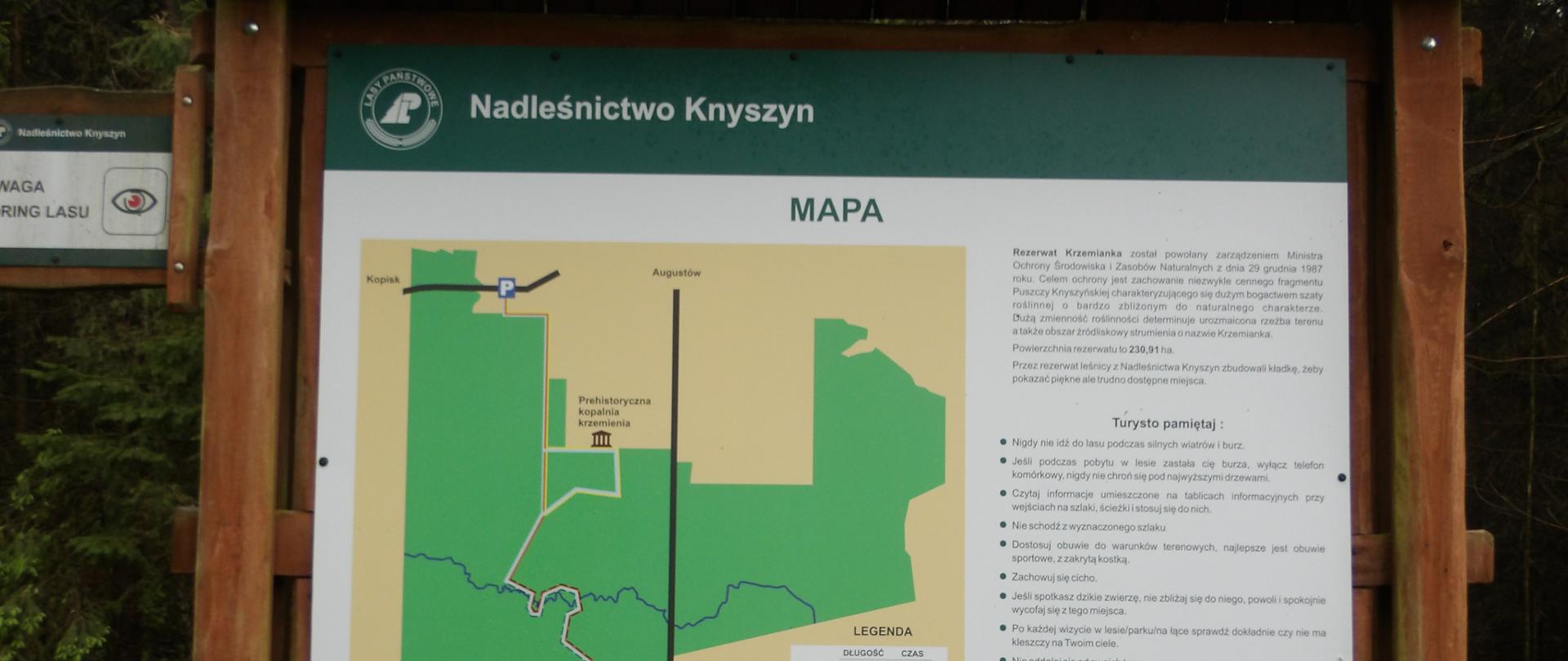 Mapa Nadleśnictwa Knyszyn
