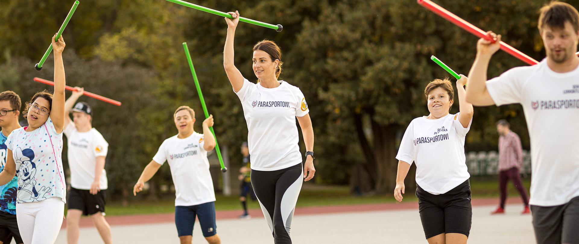 Minister Sportu podczas treningu na warszawskiej Agrykoli