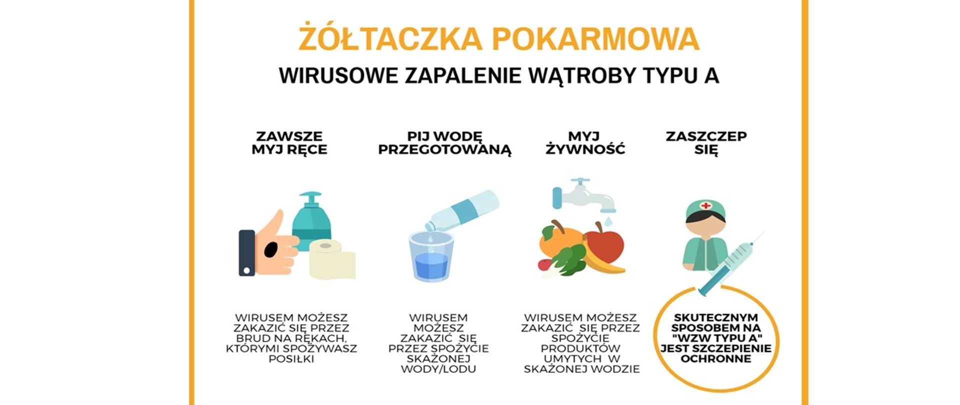  Ulotka informacyjna - Wirusowe zapalenie wątroby typu A (WZW A)