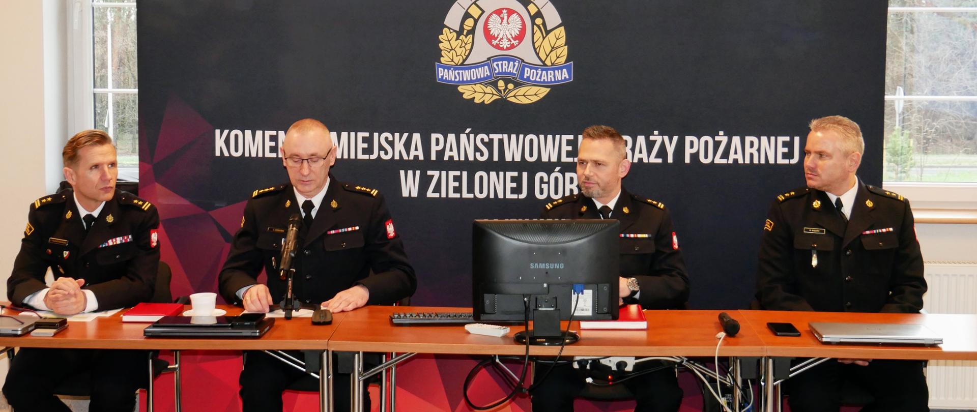 Odprawa Lubuskiego Komendanta Wojewódzkiego Państwowej Straży Pożarnej z kadrą kierowniczą PSP województwa lubuskiego