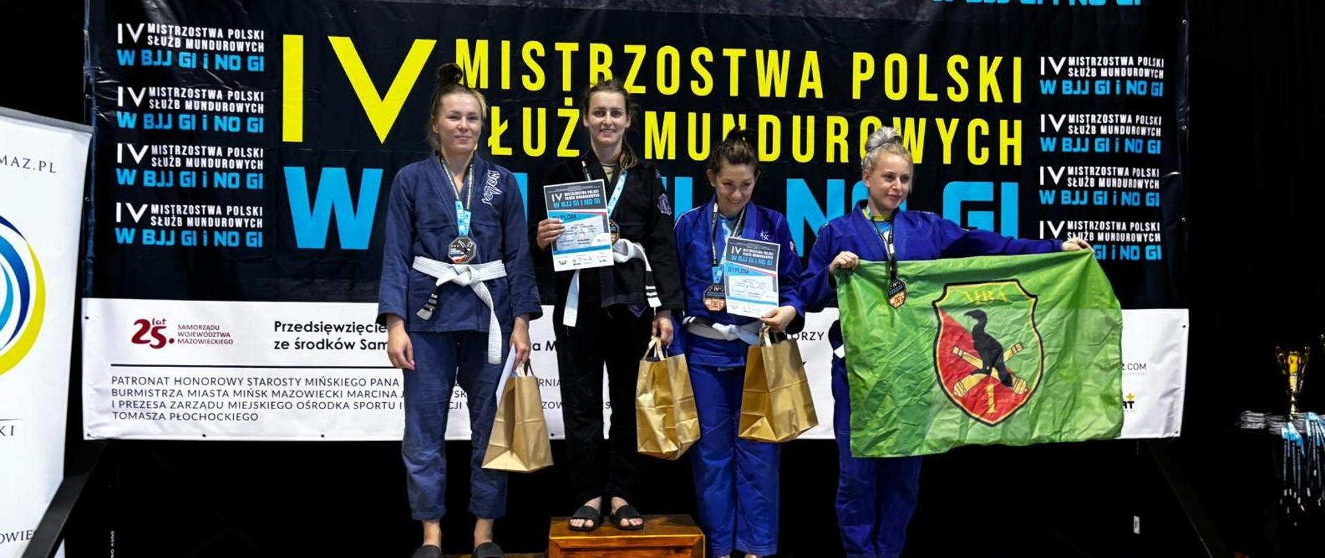 st. sekc. Alicja Piotrowska złotą medalistką Mistrzostw Polski służb mundurowych w brazylijskim jiu jitsu