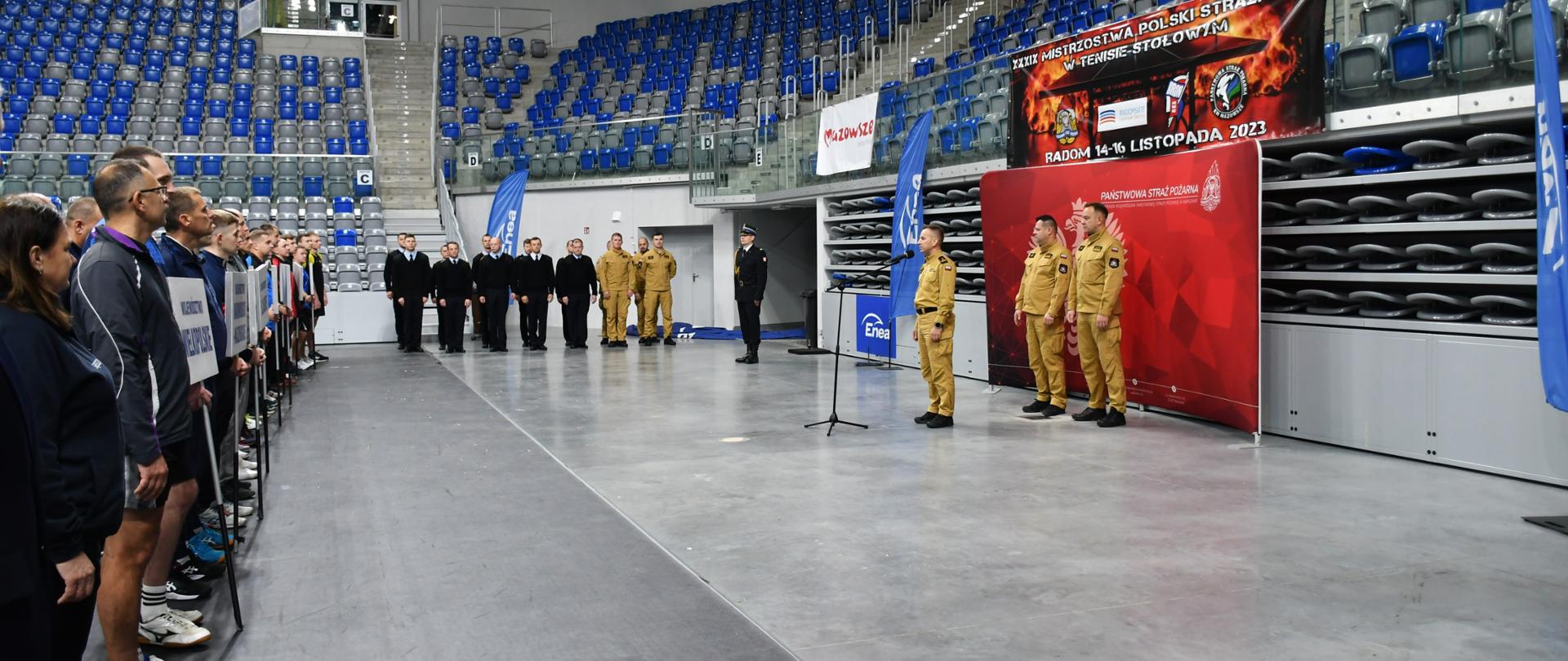 Otwarcie XXXIX Mistrzostw Polski Strażaków w Tenisie Stołowym