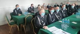 Na zdjęciu widoczni delegaci na Zjazd Oddziału Powiatowego Związku Ochotniczych Straży Pożarnej Rzeczpospolitej Polskiej w Augustowie.