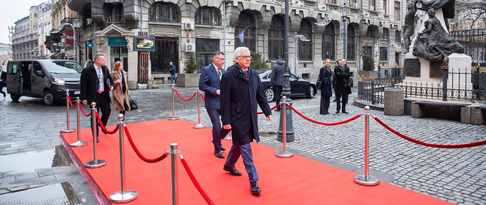 Minister Jacek Czaputowicz attends Gymnich meeting of EU foreign ministers