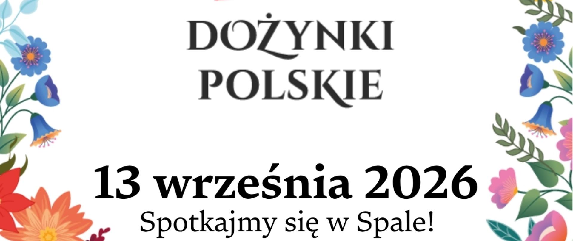 Dożynki polskie w Spale- grafika