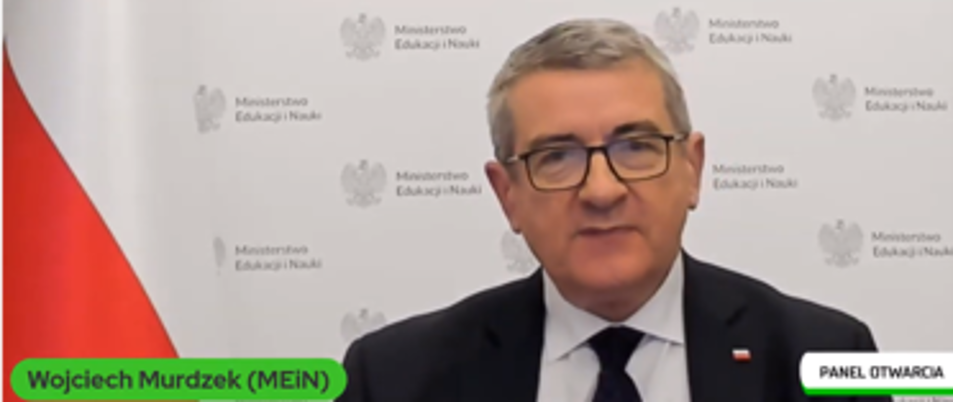 minister Murdzek podczas otwarcia konferencji