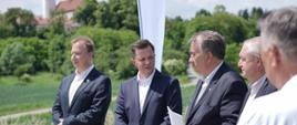 Briefing prasowy. Wały rzeki Wisły. Nowe Brzesko.