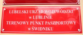 Otwarcie Terenowego Biura Paszportowego w Świdniku