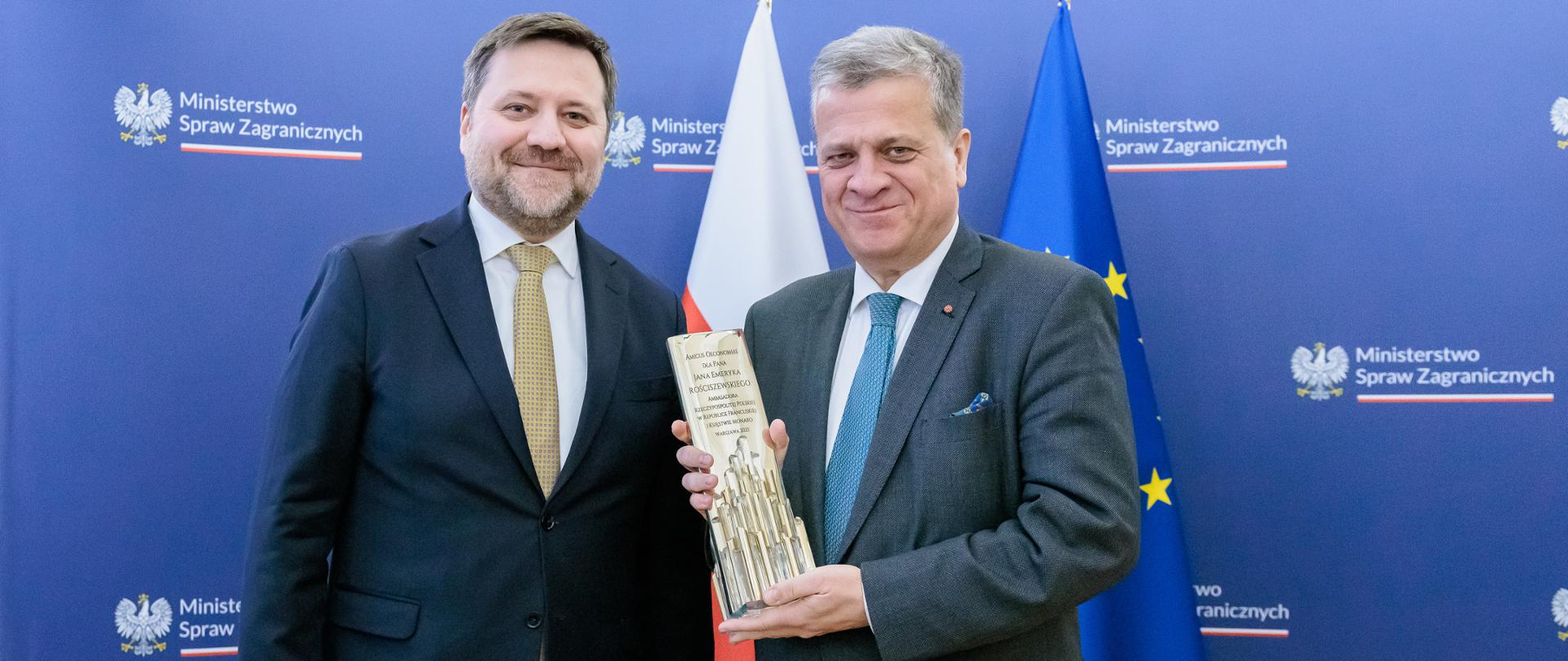 Podsekretarz stanu Wojciech Gerwel wręczył nagrody Amicus Oeconomiae 2023