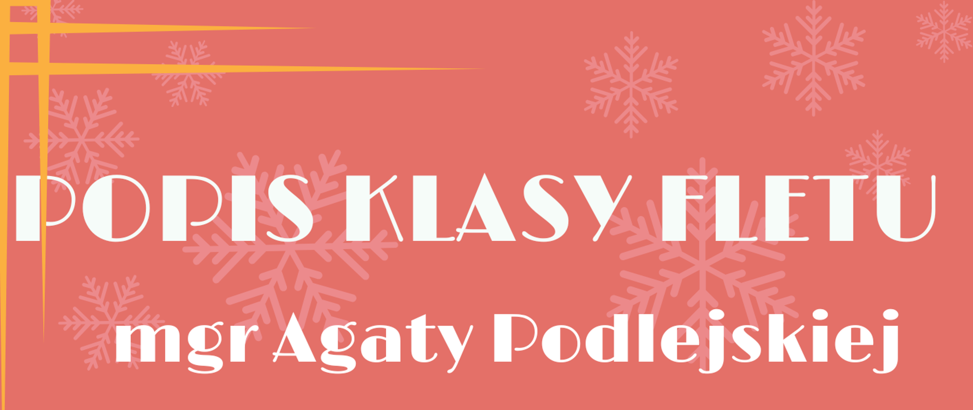 Plakat zawierający informacje o popisie, z muzycznymi grafikami, o różowym tle. W lewym dolnym rogu widoczne logo szkoły. 