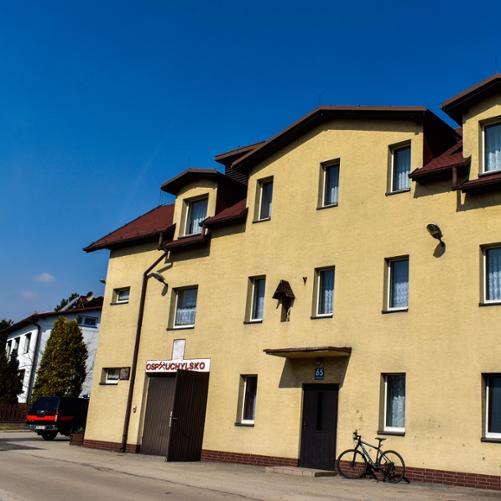 Zdjęcie prezentuje budynek jednostki OSP Uchylsko