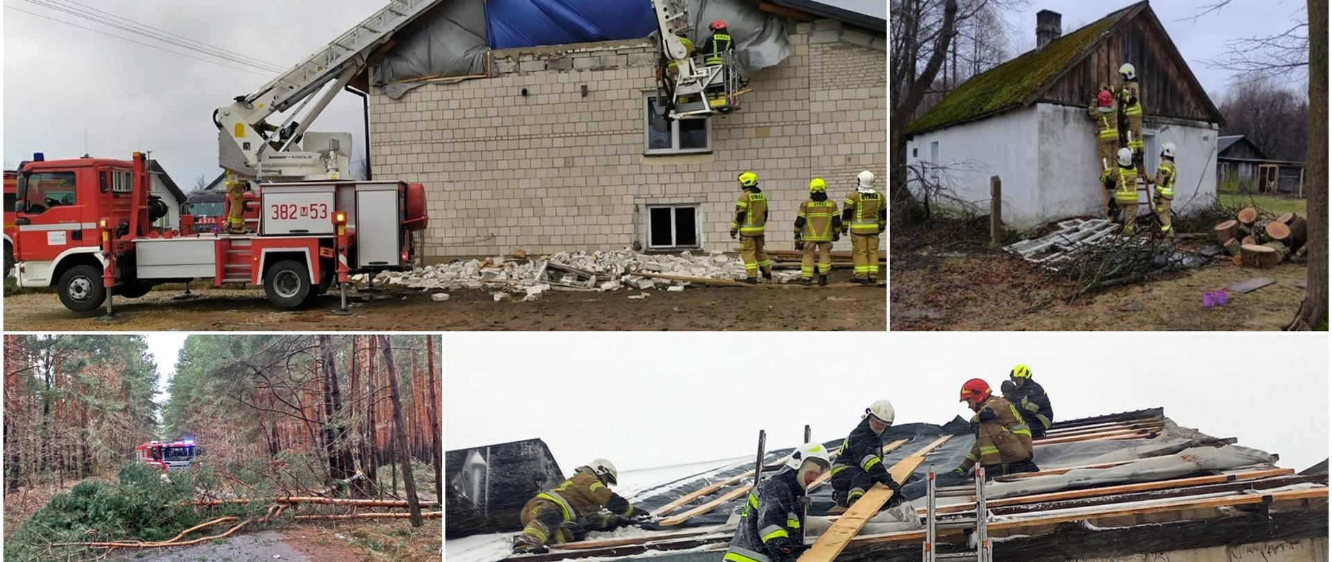 W dniach 29 -30 stycznia 2022 roku siedlecka straż pożarna odnotowała 43 zdarzenia powstałe w wyniku silnych wiatrów.