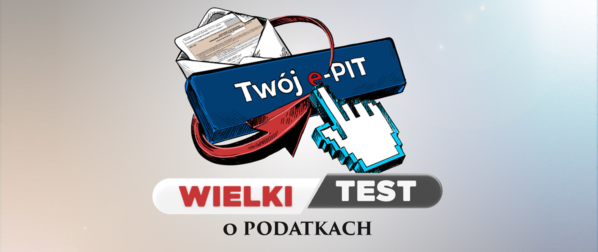 Grafika promująca Wielki Test o Podatkach