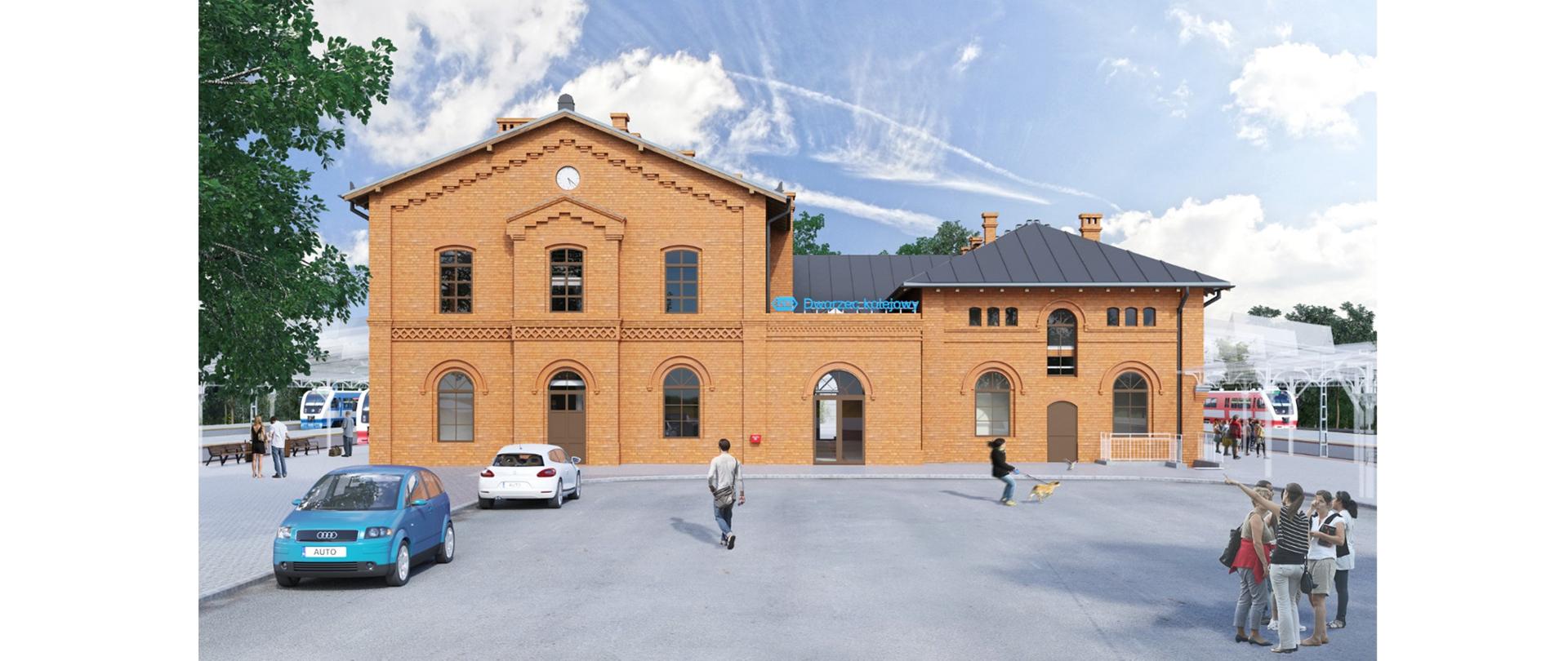 Wizualizacja dworca kolejowego w Rzepinie