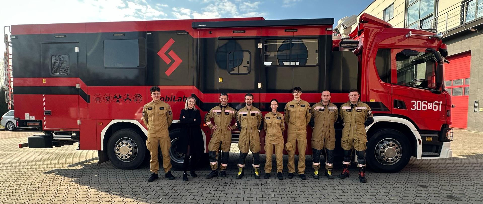 Szkolenie z mobilnej detekcji gazów dla strażaków i specjalistycznych służb w KM PSP Nowy Sącz