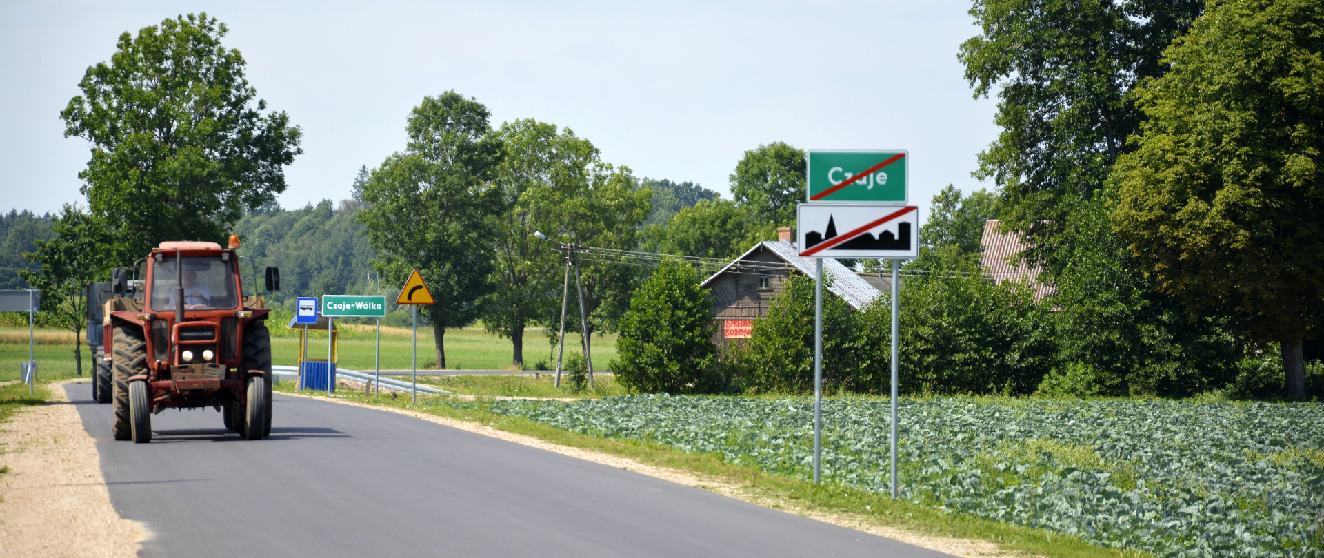 Otwarcie drogi powiatowej Radziszewo Sieńczuch - Czaje Wólka w powiecie wysokomazowieckim