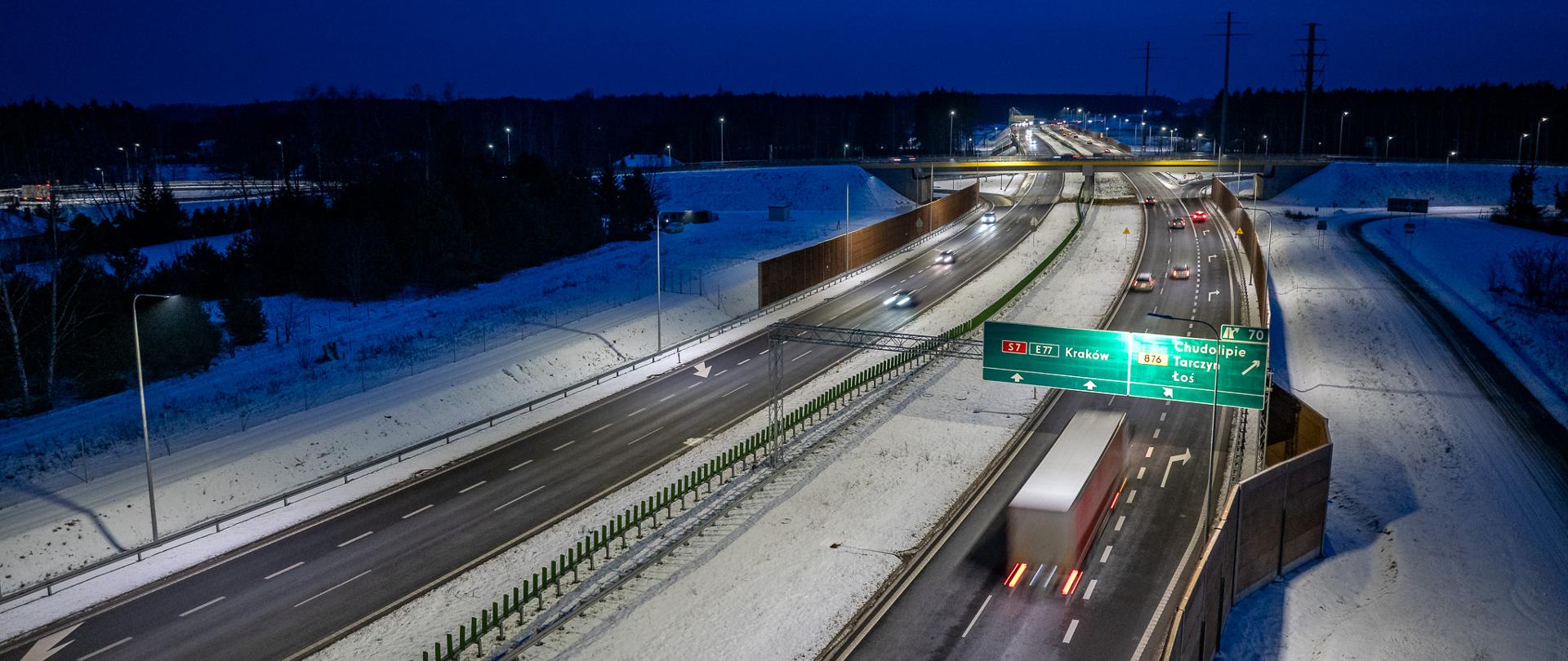 S7 Lesznowola - Tarczyn, okolice węzła Tarczyn Północ
