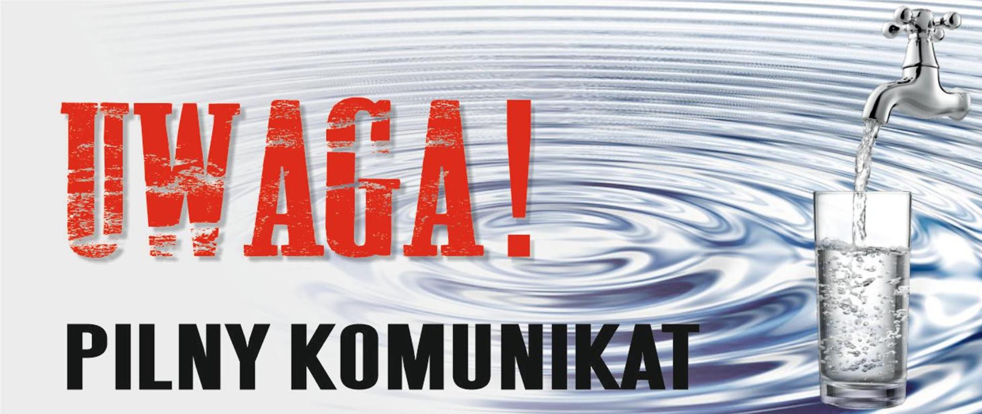 Komunikat dotyczący jakości wody