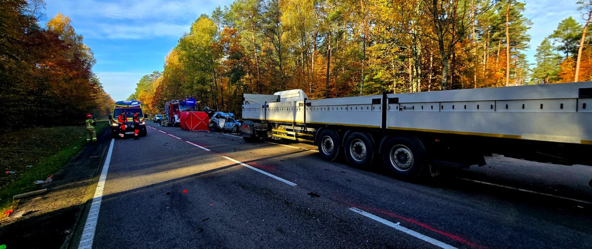 Tragiczny wypadek drogowy na DK20