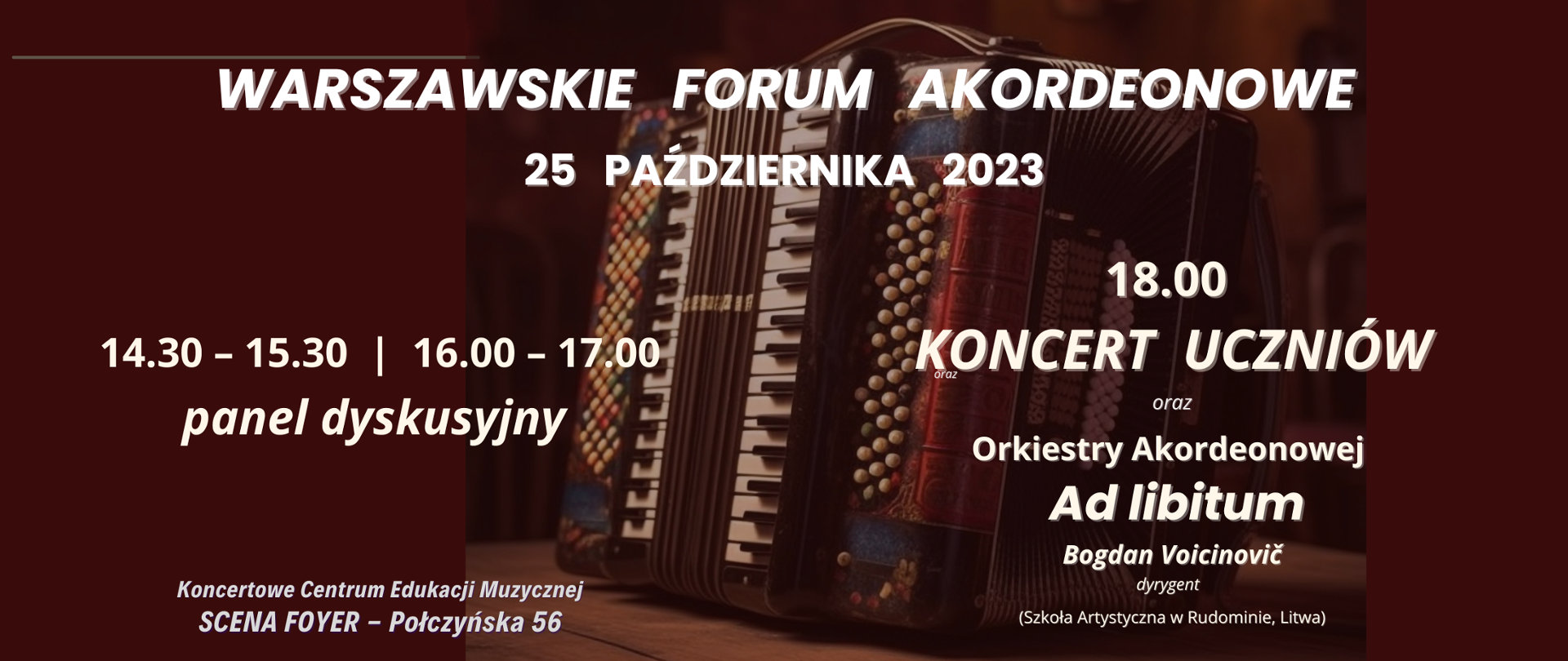 Grafika - afisz - Warszawskie Forum Akordeonowe