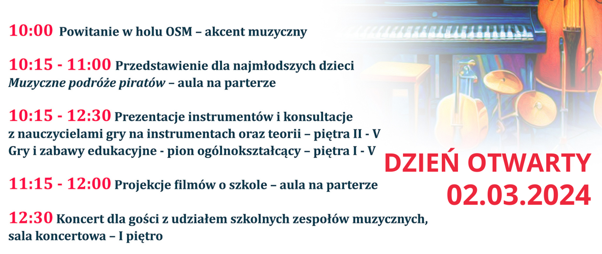 grafika przedstawiająca program Dnia otwartego