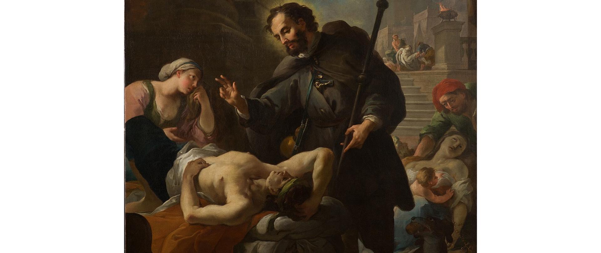 Martino Altomonte, Święty Roch odwiedzający chorych, 1719, klasztor Franciszkanów w Krakowie, fot. Zbigniew Reszka