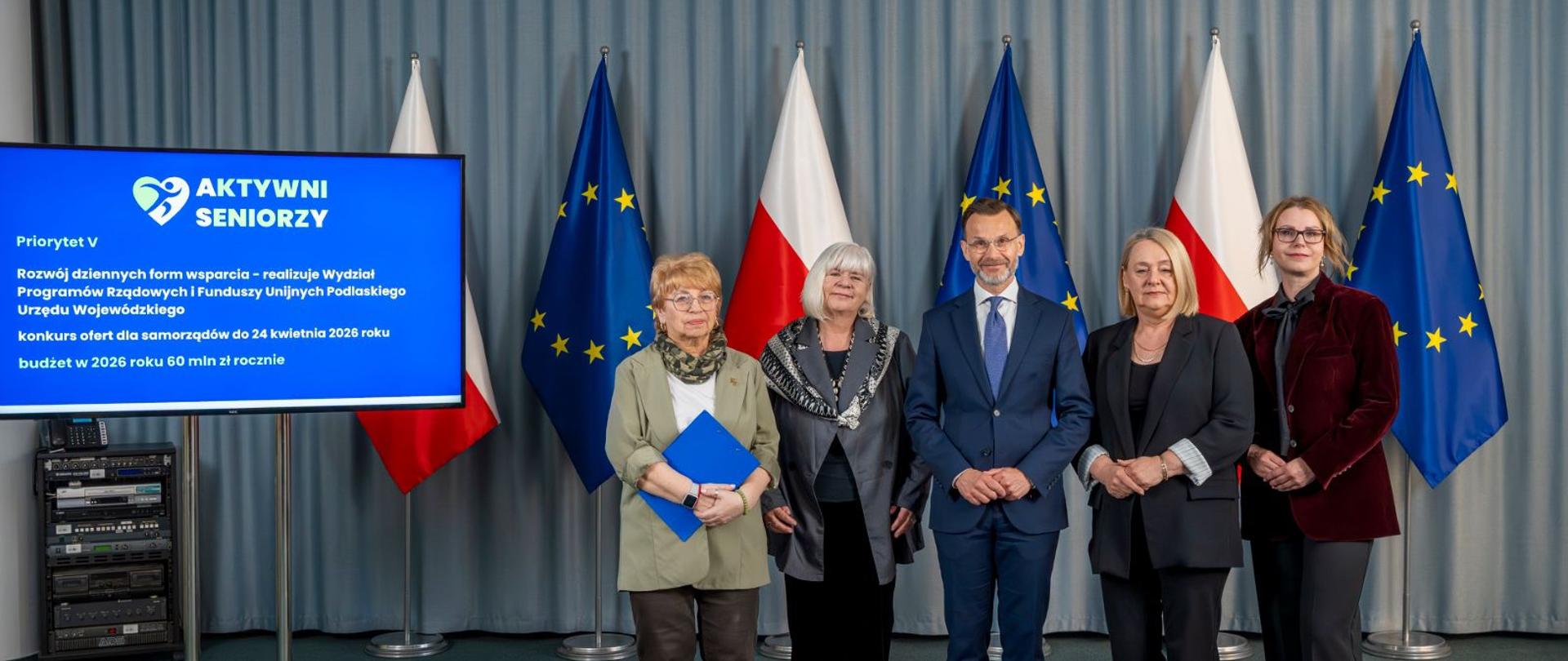 Konferencja prasowa poświęcona rządowemu programowi "Aktywni Seniorzy - ASY" 2026-2030