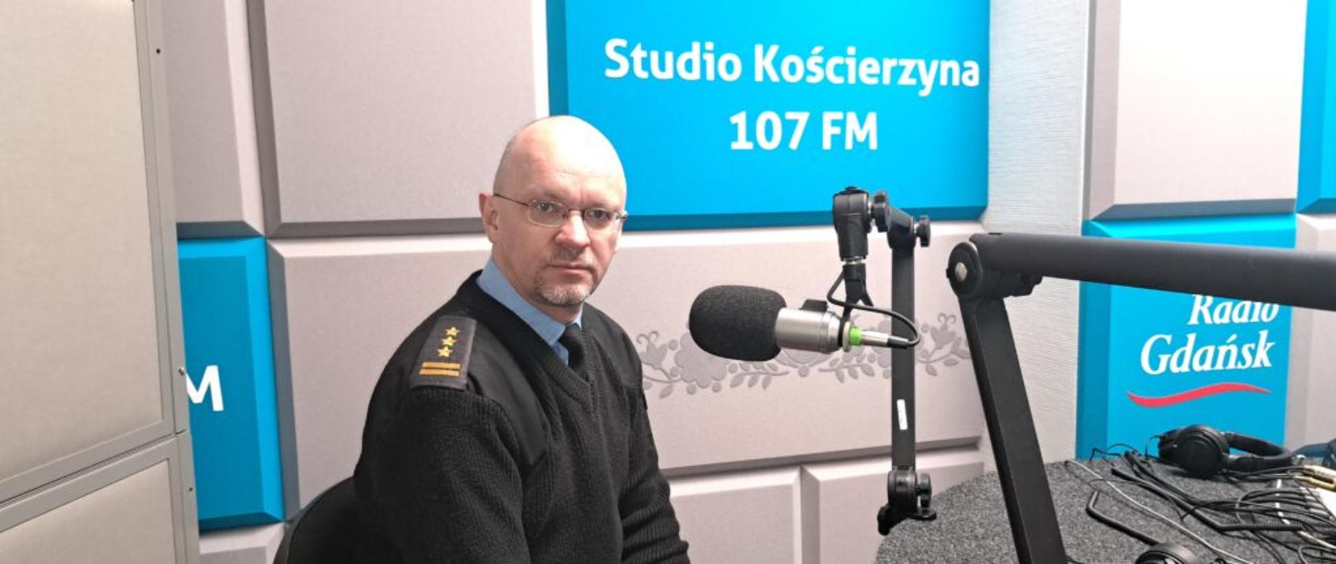 Komendant Powiatowy PSP w Kościerzynie st. bryg. Tomasz Klinkosz 