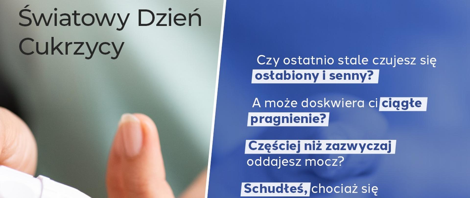Plakat informacyjny na Światowy Dzień Cukrzycy