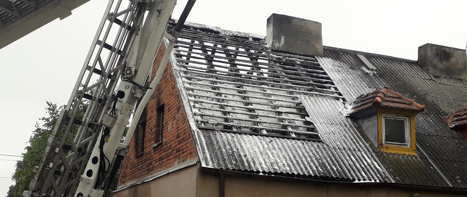 Pożar budynku mieszkalnego wielorodzinnego w m. Kłopot na terenie gm. Inowrocław