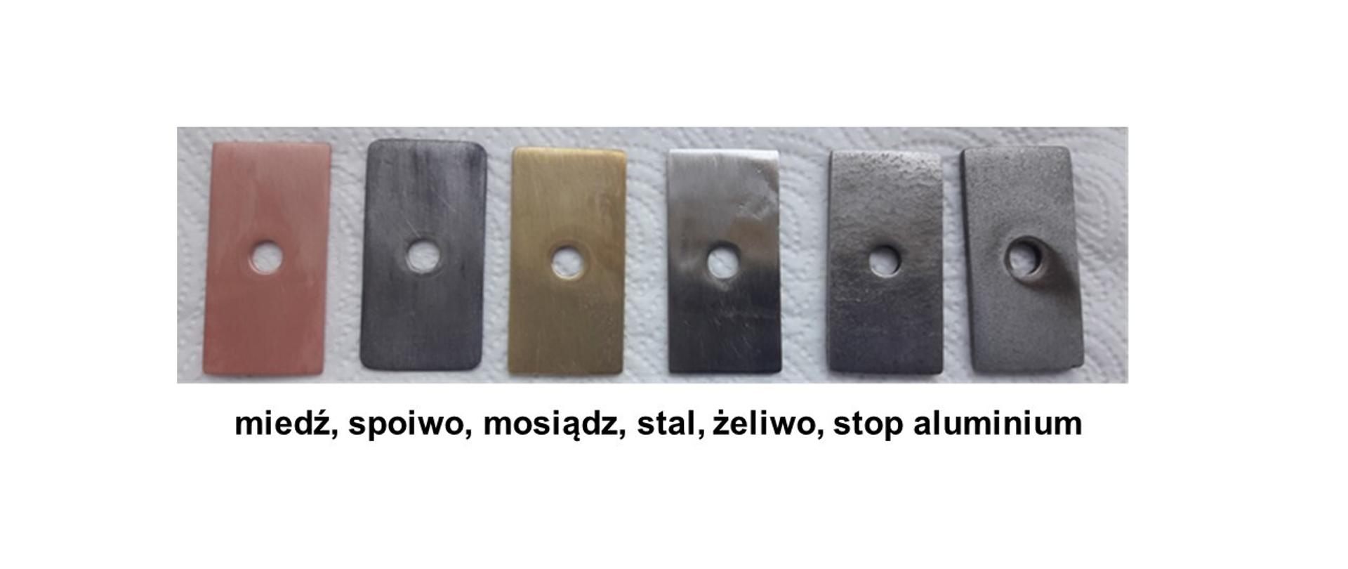 Infografika prezentująca stopy metali