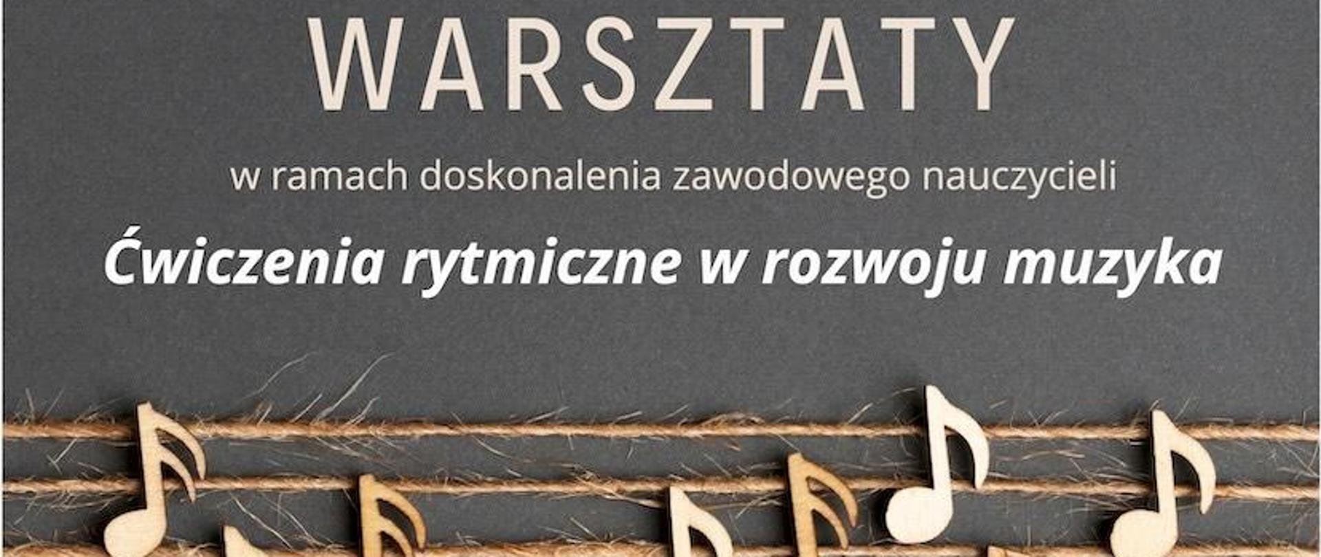 afisz 8.05.2024 - warsztaty Rory Stuart - Ćwiczenia rytmiczne w rozwoju muzyka