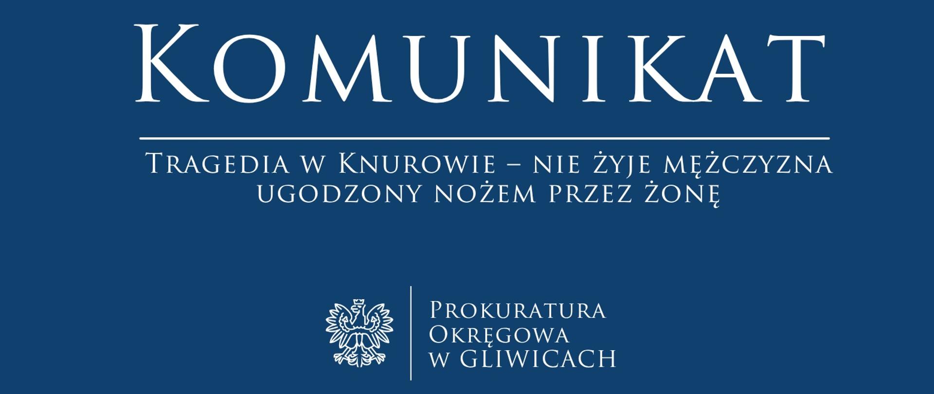 Tragedia w Knurowie – nie żyje mężczyzna ugodzony nożem przez żonę