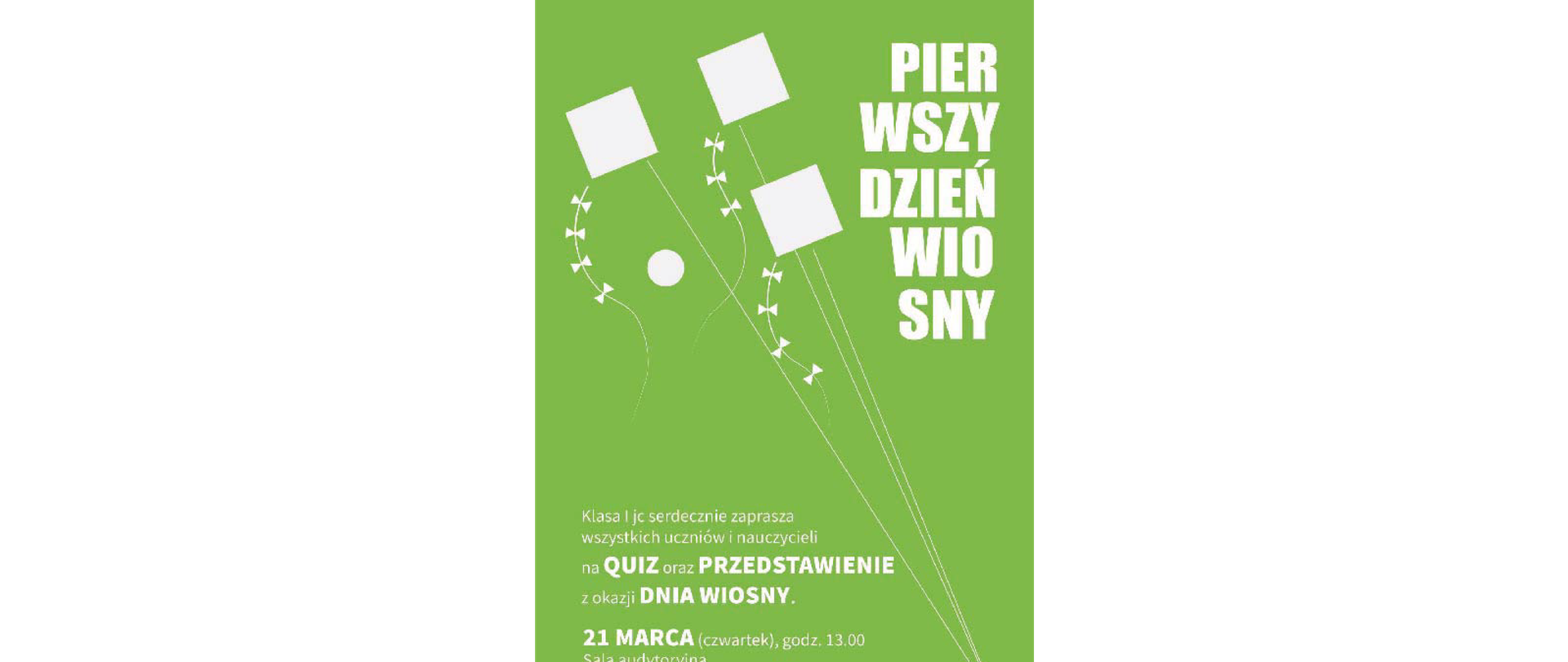 Plakat z okazji pierwszego dnia wiosny