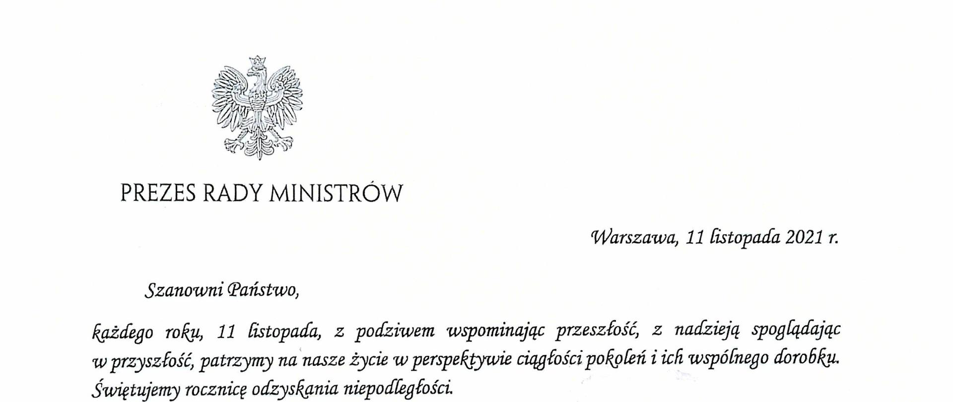 Listy Prezesa Rady Ministrów
