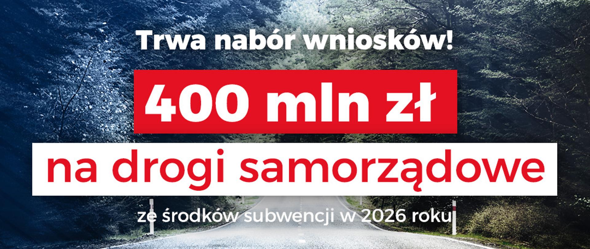 Nabór wniosków na drogi 