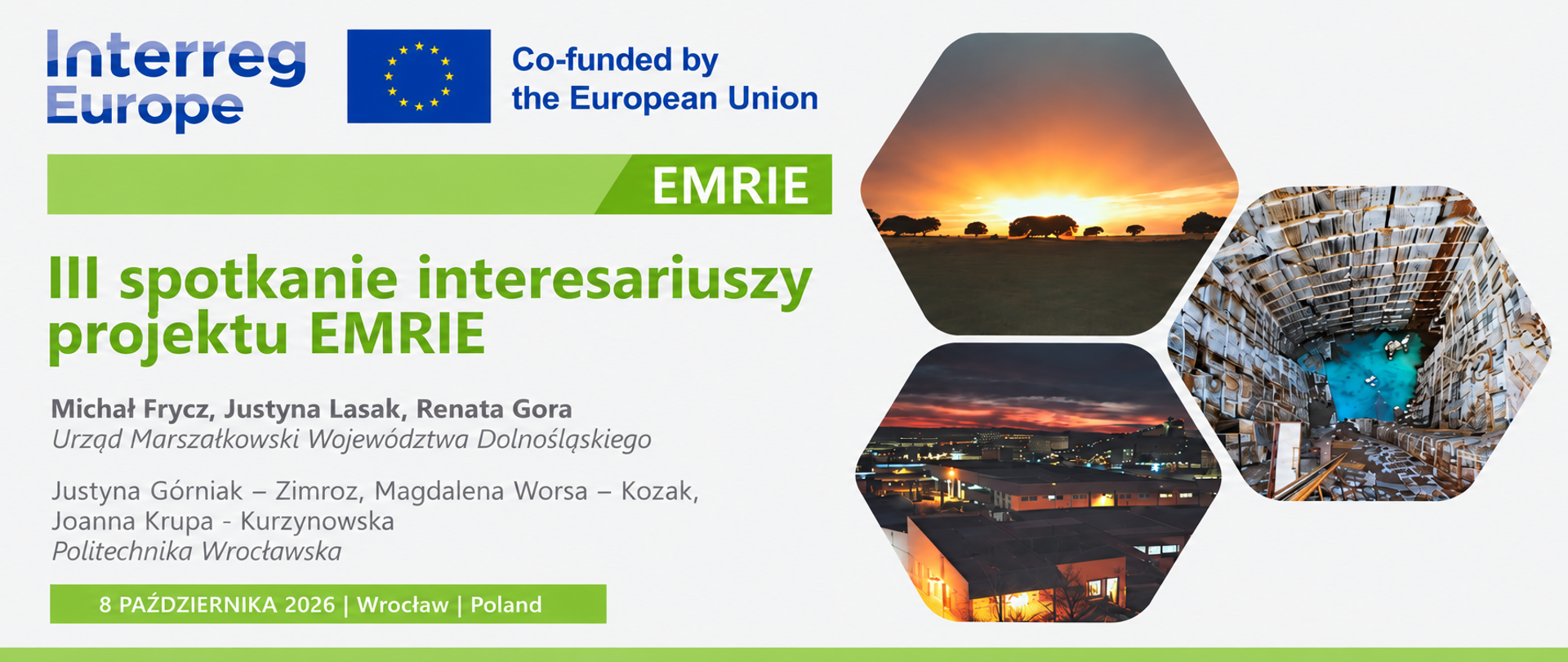 Slajd prezentacji spotkania interesariuszy projektu EMIRE